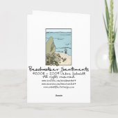 死んだユーモアのある魚の父親の日札 カード (裏面)