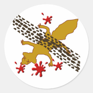 死んだリス ラウンドシール