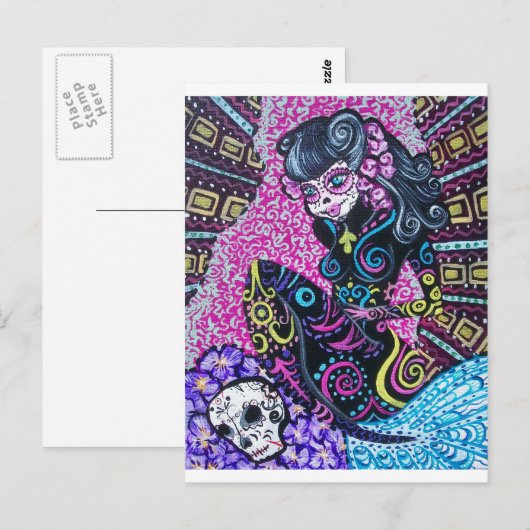 死んだレトロ ポストカード (正面/裏面)