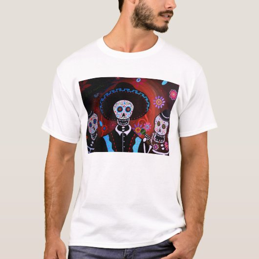 死んだワイシャツのTRESのマリアッチ日 Tシャツ (正面)