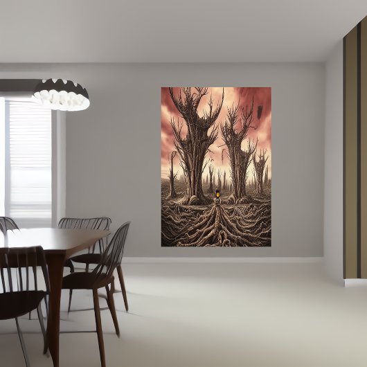 死んだ世界で | AIアートポスター ポスター