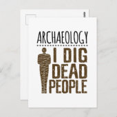 死んだ人々をミイラで掘る考古学人類学 ポストカード (正面/裏面)