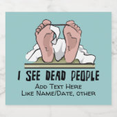死んだ人が見えるパーソナライズされた ビールラベル (シングルラベル)