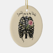 死んだ人に愛された – Gothic Rib Cage セラミックオーナメント (右)