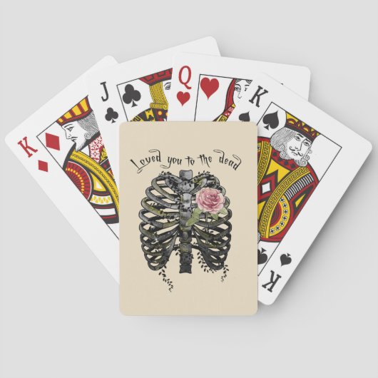 死んだ人に愛された – Gothic Rib Cage トランプ (裏面)