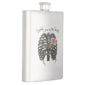 死んだ人に愛された – Gothic Rib Cage フラスク (右)