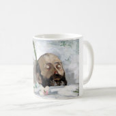 死んだ人のポートレート（死と死）（芸術） コーヒーマグカップ (正面右)