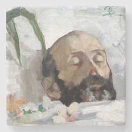 死んだ人のポートレート（死と死）（芸術） ストーンコースター