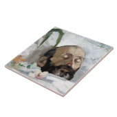 死んだ人のポートレート（死と死）（芸術） タイル (側面)