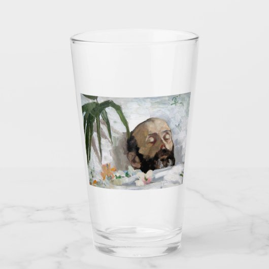 死んだ人のポートレート(死と死)(芸術) タンブラーグラス (正面)