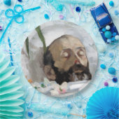 死んだ人のポートレート（死と死）（芸術） ペーパープレート (パーティー)