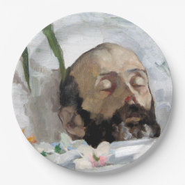 死んだ人のポートレート（死と死）（芸術） ペーパープレート