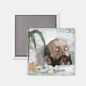 死んだ人のポートレート（死と死）（芸術） マグネット (正面/裏面)