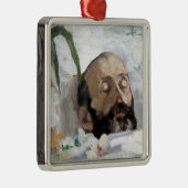 死んだ人のポートレート（死と死）（芸術） メタルオーナメント (右)