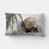 死んだ人のポートレート(死と死)(芸術) ランバークッション (裏面)