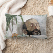 死んだ人のポートレート(死と死)(芸術) ランバークッション (ブランケット)