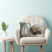 死んだ人のポートレート(死と死)(芸術) ランバークッション (椅子)