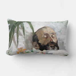 死んだ人のポートレート（死と死）（芸術） ランバークッション