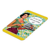 死んだ人はいないレトロレディーキッチン マグネット (左側)