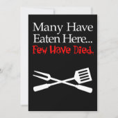 死んだ人は少ない笑わされる招待状 招待状 (正面)