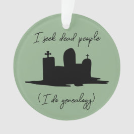 死んだ人を捜す系図学墓石 オーナメント