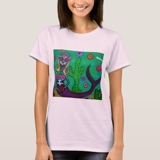 死んだ人魚のワイシャツの日 Tシャツ (正面)