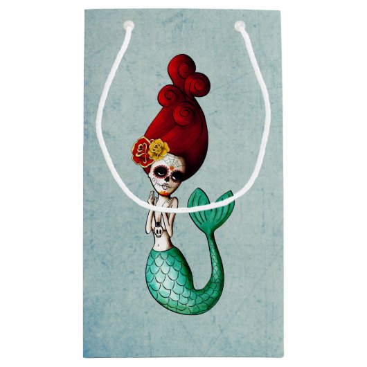 死んだ人魚の古い学校日 スモールペーパーバッグ (裏面)