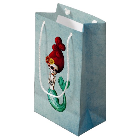 死んだ人魚の古い学校日 スモールペーパーバッグ (正面アングル)
