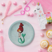 死んだ人魚の女の子の日 ペーパープレート (パーティー)