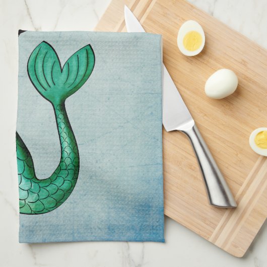 死んだ人魚の日 キッチンタオル (四つ折り)