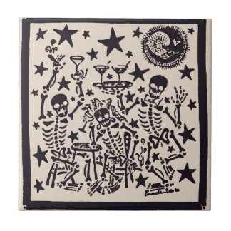 死んだ党Dia Muertosのフェスタの日 タイル