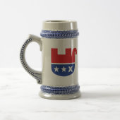 死んだ共和党の象 ビールジョッキ (左)