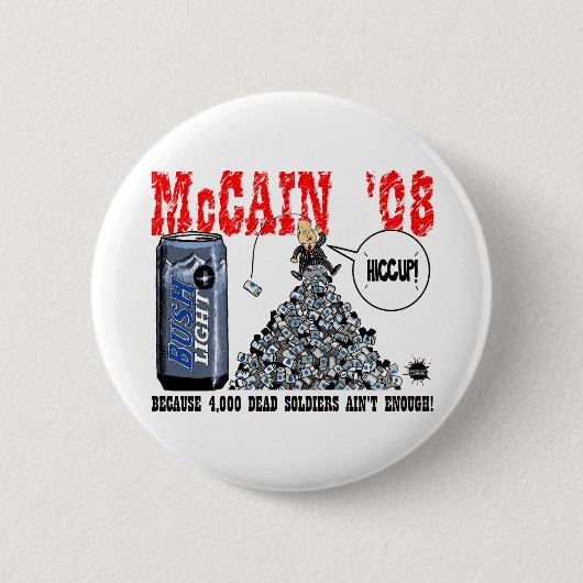 死んだ兵士ボタン 缶バッジ (正面)