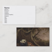 死んだ兵士、c.1789 (キャンバスの油) 名刺 (正面/裏面)