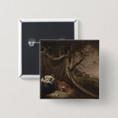 死んだ兵士、c.1789 (キャンバスの油) 缶バッジ (正面&裏面)