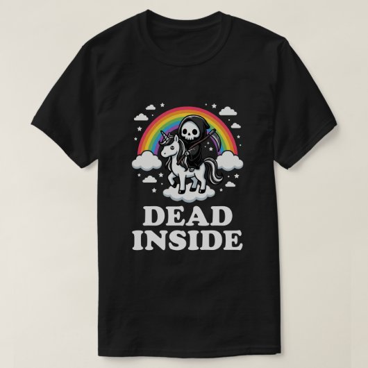 死んだ内側ユニコーン Tシャツ (デザイン正面)