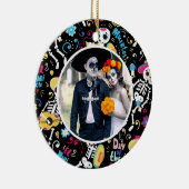 死んだ写真のハロウィーンの日 セラミックオーナメント (右)