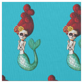 死んだ古い学校の人魚Galの日 ファブリック (クローズアップ)