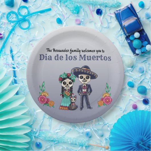 死んだ夫婦と猫の日 ペーパープレート (パーティー)