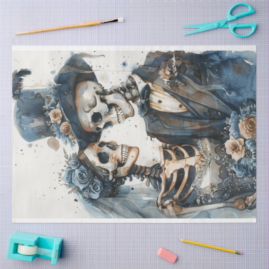 死んだ夫婦の結婚デコペ日 薄葉紙 (クラフト)