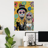 死んだ夫婦結婚の日 ポスター (ホームオフィス)