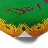 死んだ女の子の可愛いメキシコの日 ポスター (角)