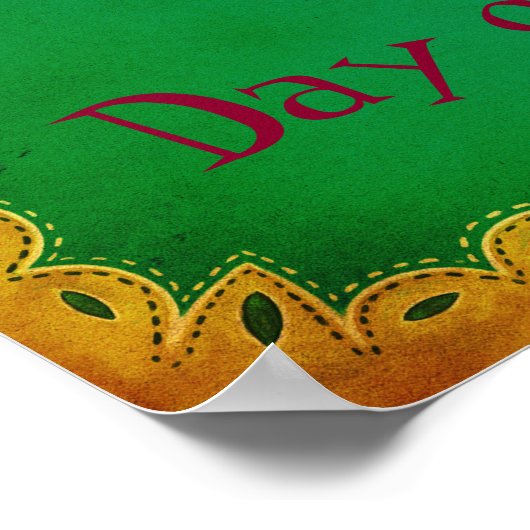 死んだ女の子の可愛いメキシコの日 ポスター (角)