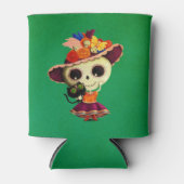 死んだ女の子の可愛いメキシコの日 缶クーラー (正面)