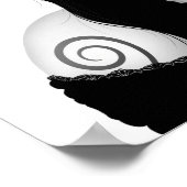 死んだ女の子の日と白バラ ポスター (角)