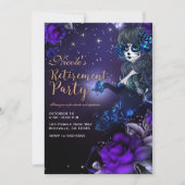 死んだ女の子の日パープルブルーリタイアメントパーティー 招待状 (正面)