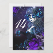 死んだ女の子の日パープルブルーリタイアメントパーティー 招待状 (裏面)