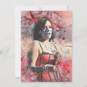 死んだ女性のパレードカードでの愛らしい日 案内状 (正面)