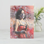 死んだ女性のパレードカードでの愛らしい日 案内状 (スタンド正面)