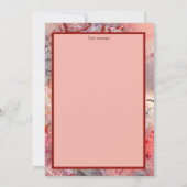 死んだ女性のパレードカードでの愛らしい日 案内状 (裏面)